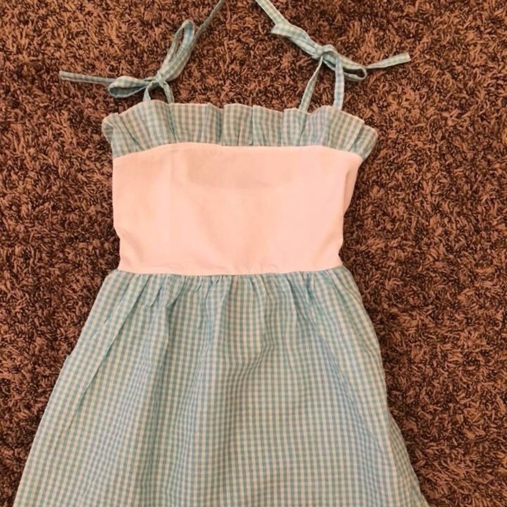 Sz. 5. NWOT. Blue & White Seersucker Dress!